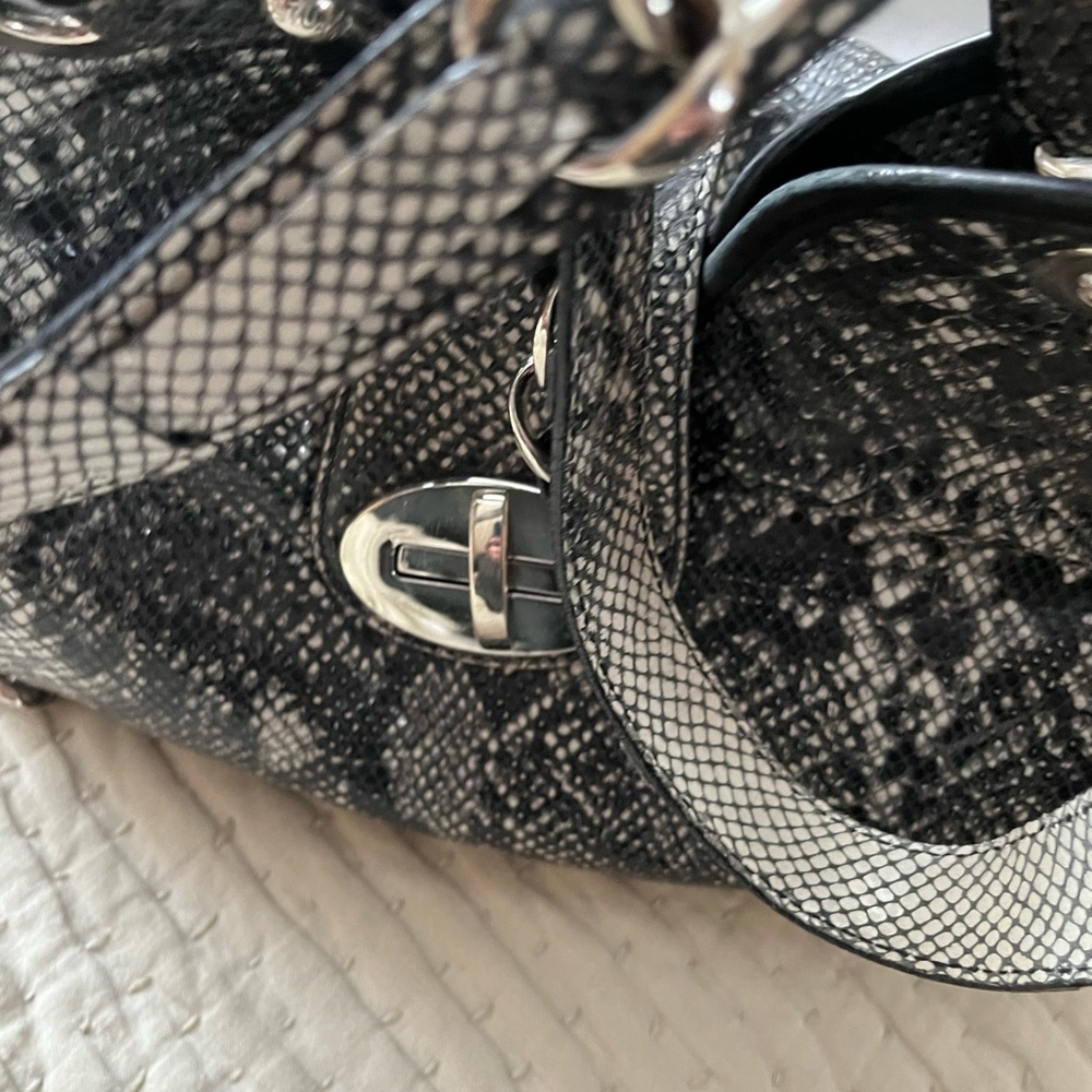 Stuart Weitzman snake print satchel VGUC - Picture 7 of 14